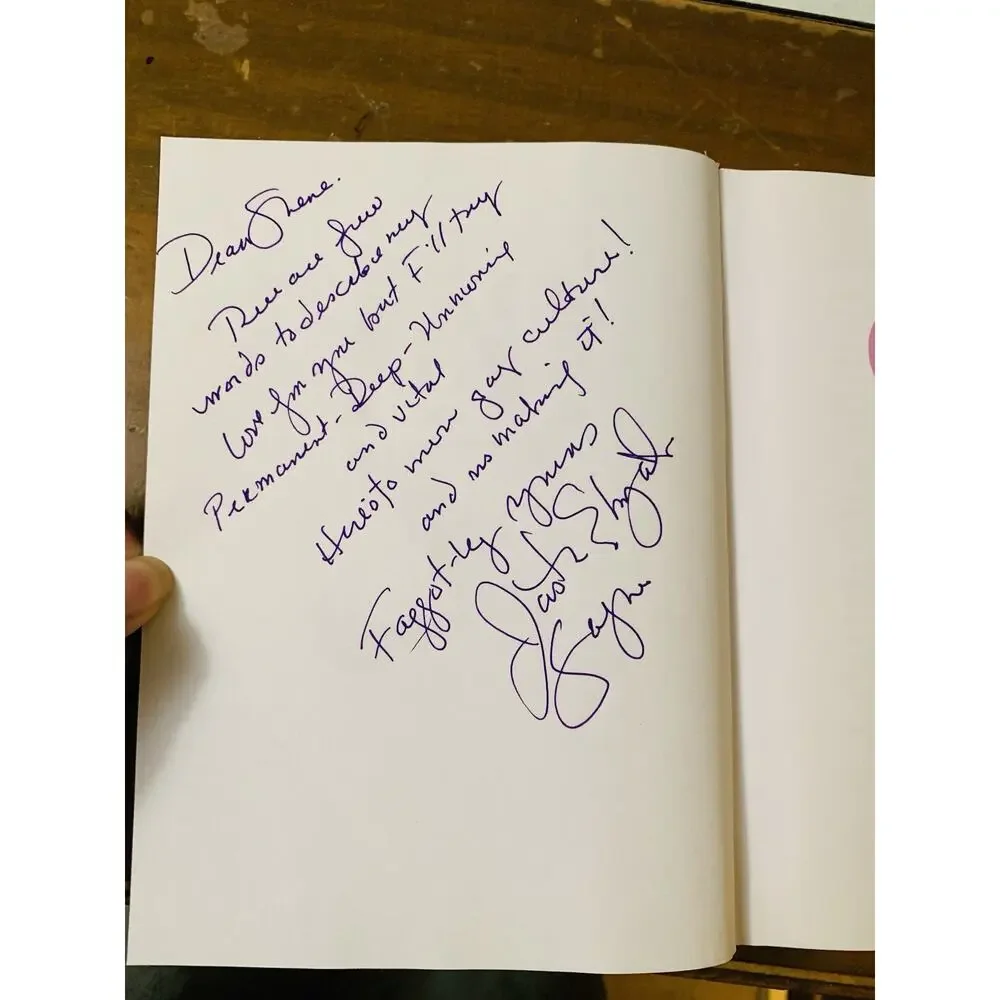 From Gay to Z: A Queer Compendium, Elizabeth Sayre, Justin, Hard Cover Signed